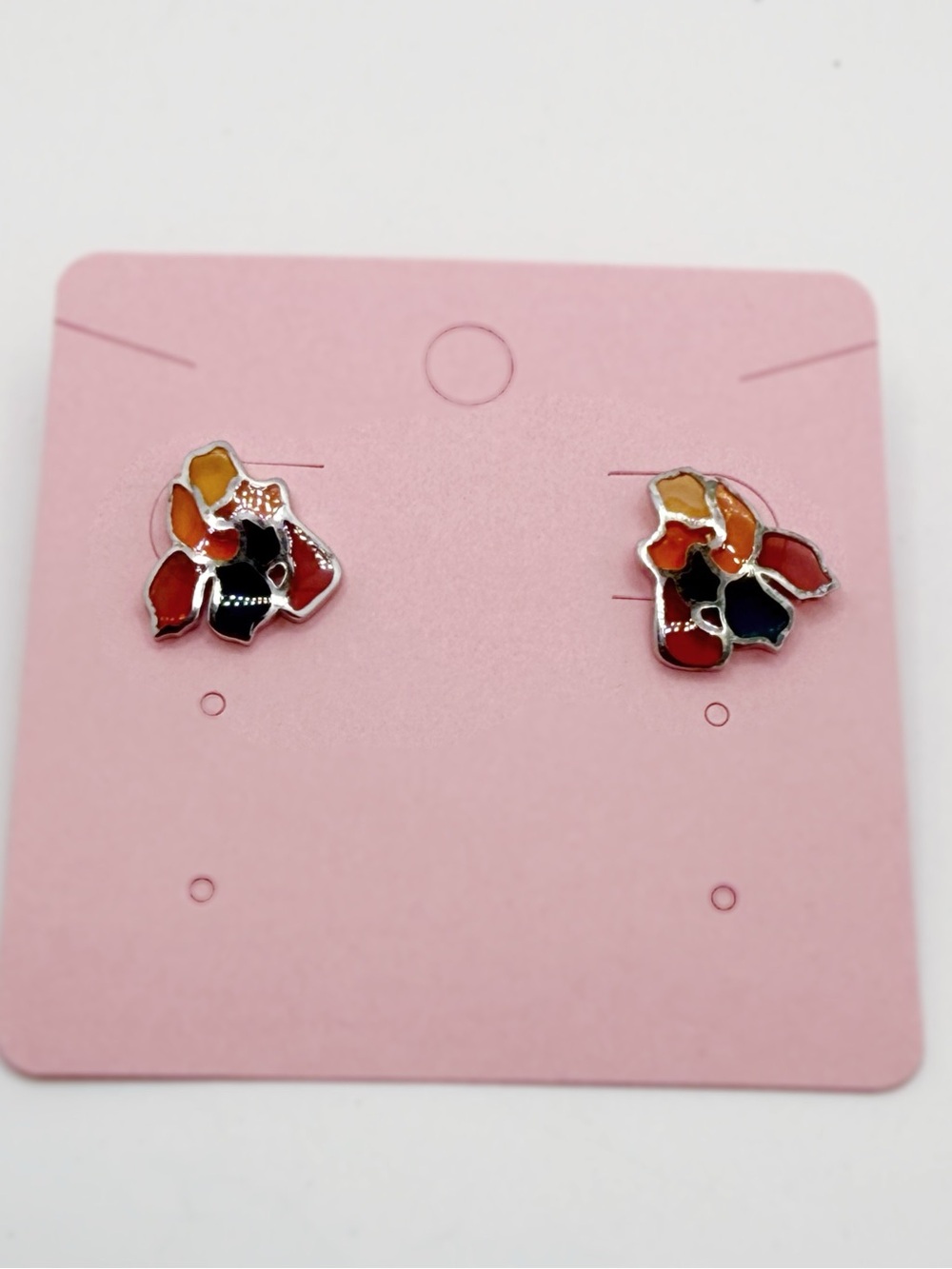 Pique A Jour MMA Rose Earrings Sterling Silver
